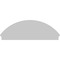 Ekena Millwork Segment Arch Sunburst Architectural Grade PVC Combination Pediment, 68"W x 23-7/8"H x 2-3/4"P PEDPC068X240SEG01 - alternate 5